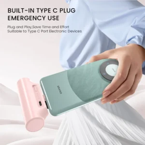 Orashare PNC03 3000mAh Capsule Mini Fast Charging Powerbank With TYPE-C/iPh Port Portable Power Bank - Image 3