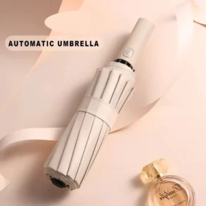 24 Bones/10 Ribs Automatic Umbrella Windproof Anti-UV Sunscreen Large Umbrella - Image 2